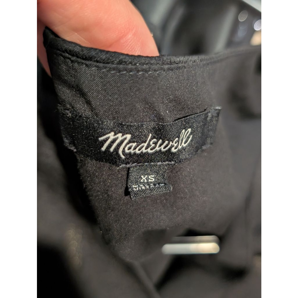 Women's Madewell Dress Size XS Black Gold - Picture 6 of 6